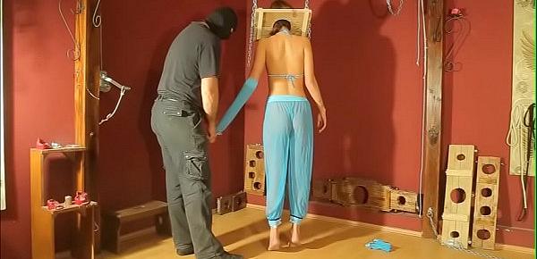  Oriental girl first day in slavery